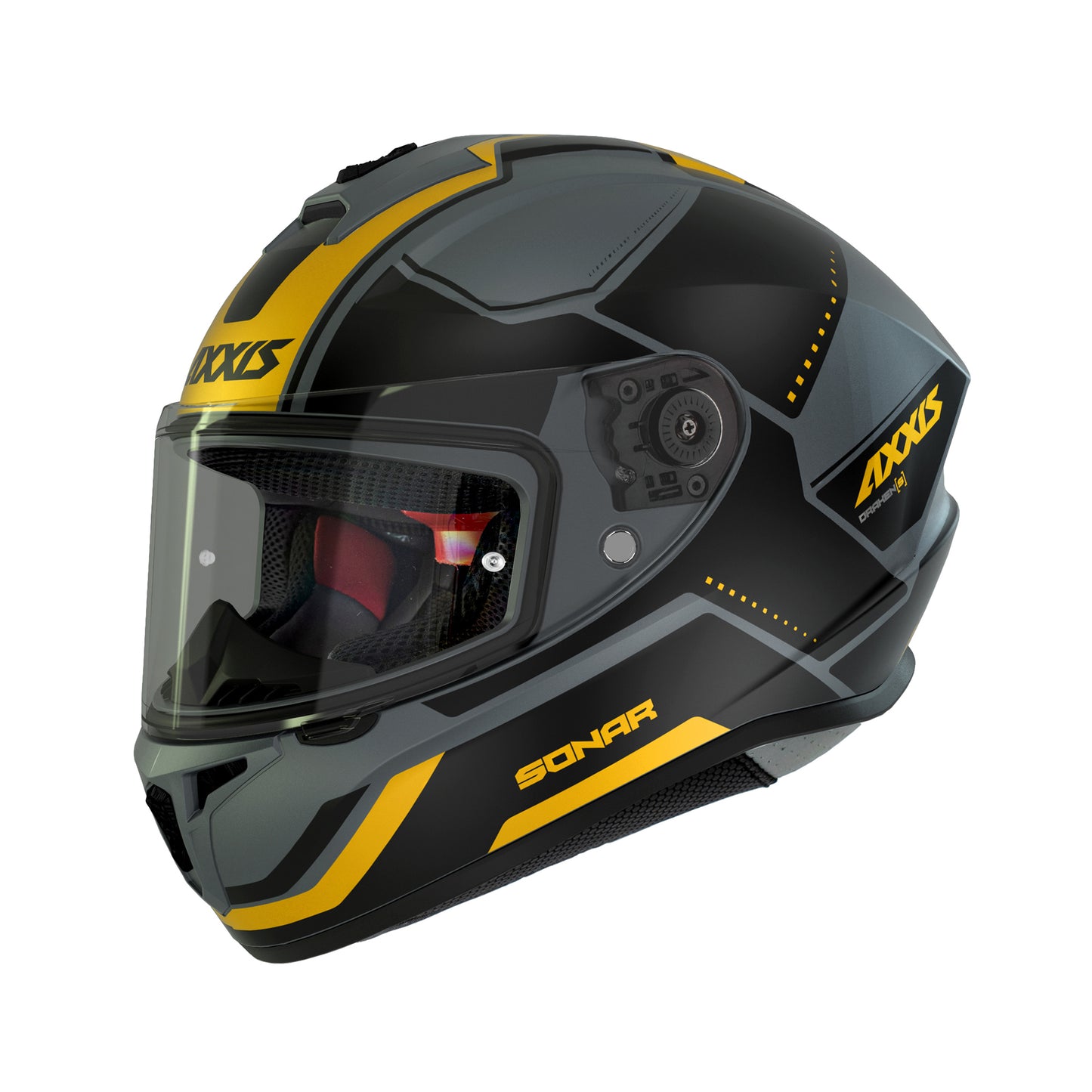 Axxis Draken S Sonar C3 Matt Yellow XS 53-54cm Helmet