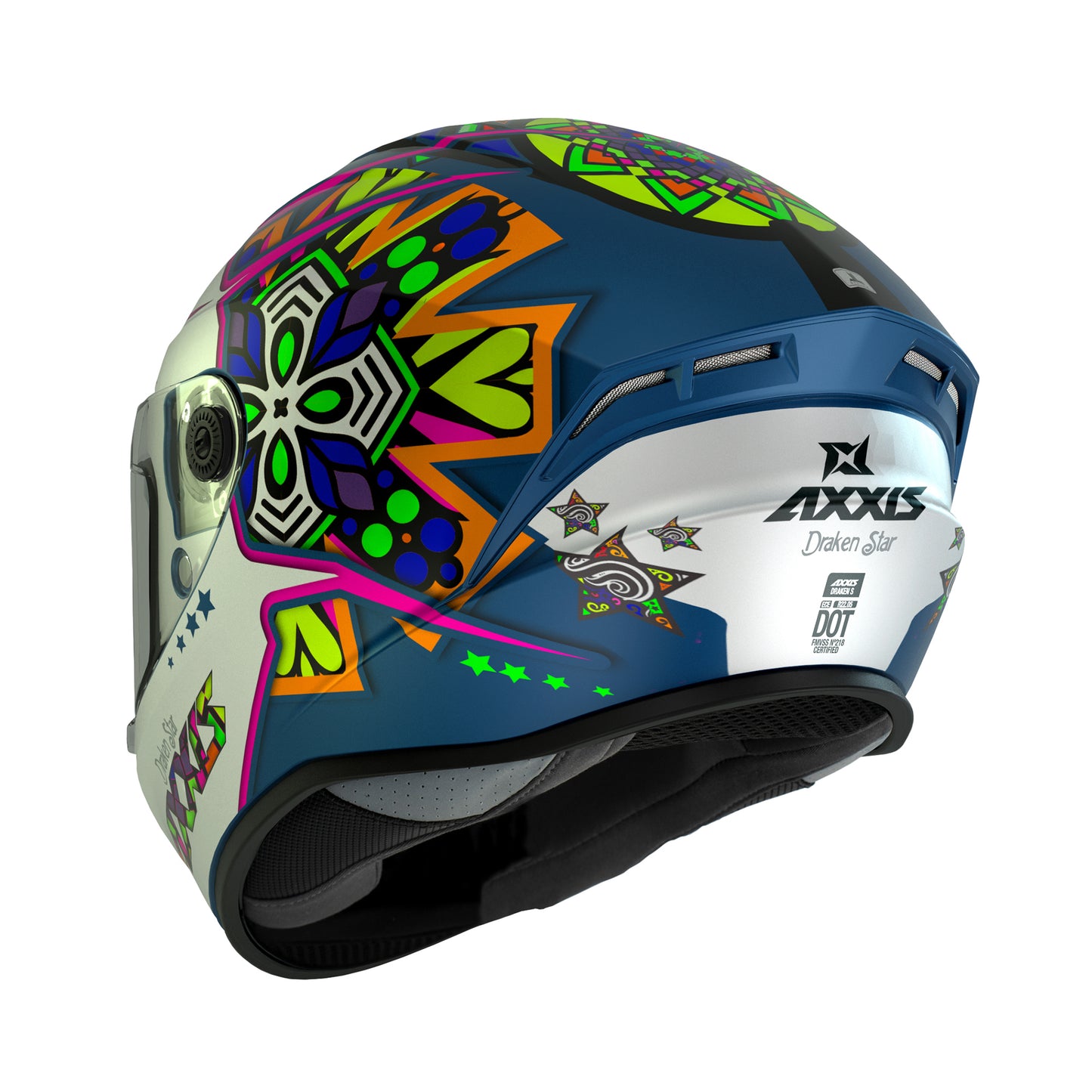 Axxis Draken S Star C7 Matt Blue L 59-60cm Helmet