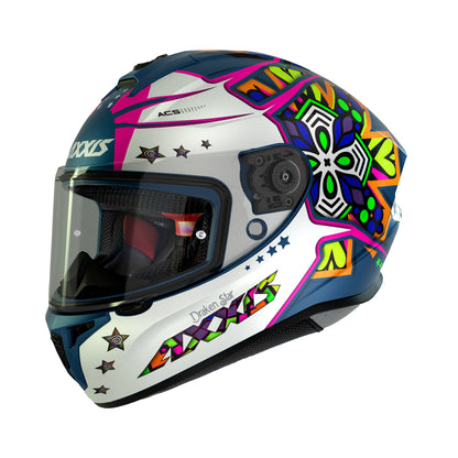 Axxis Draken S Star C7 Matt Blue L 59-60cm Helmet