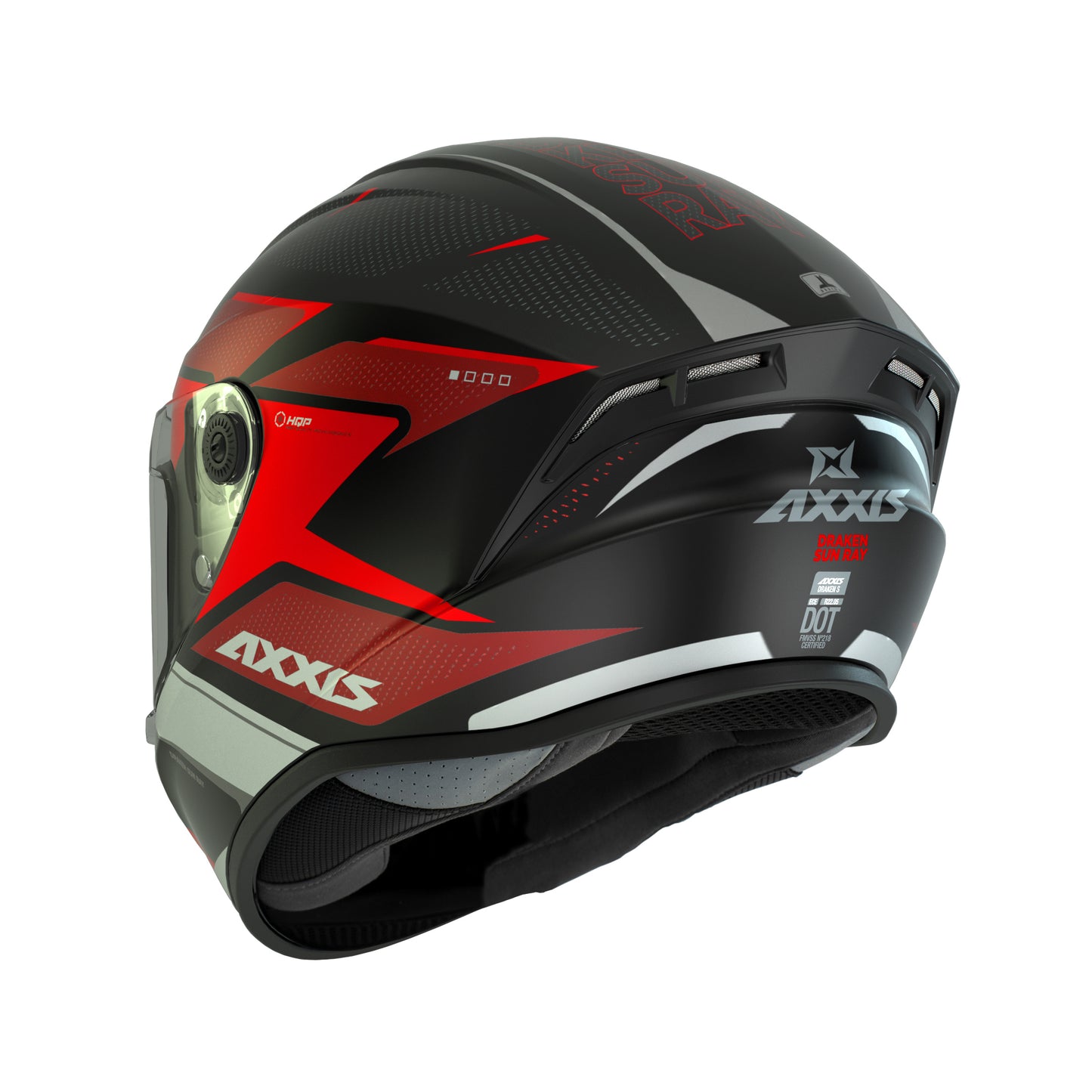 Axxis Draken S Sunray B5 Gloss Fluo Red S 55-56cm Helmet