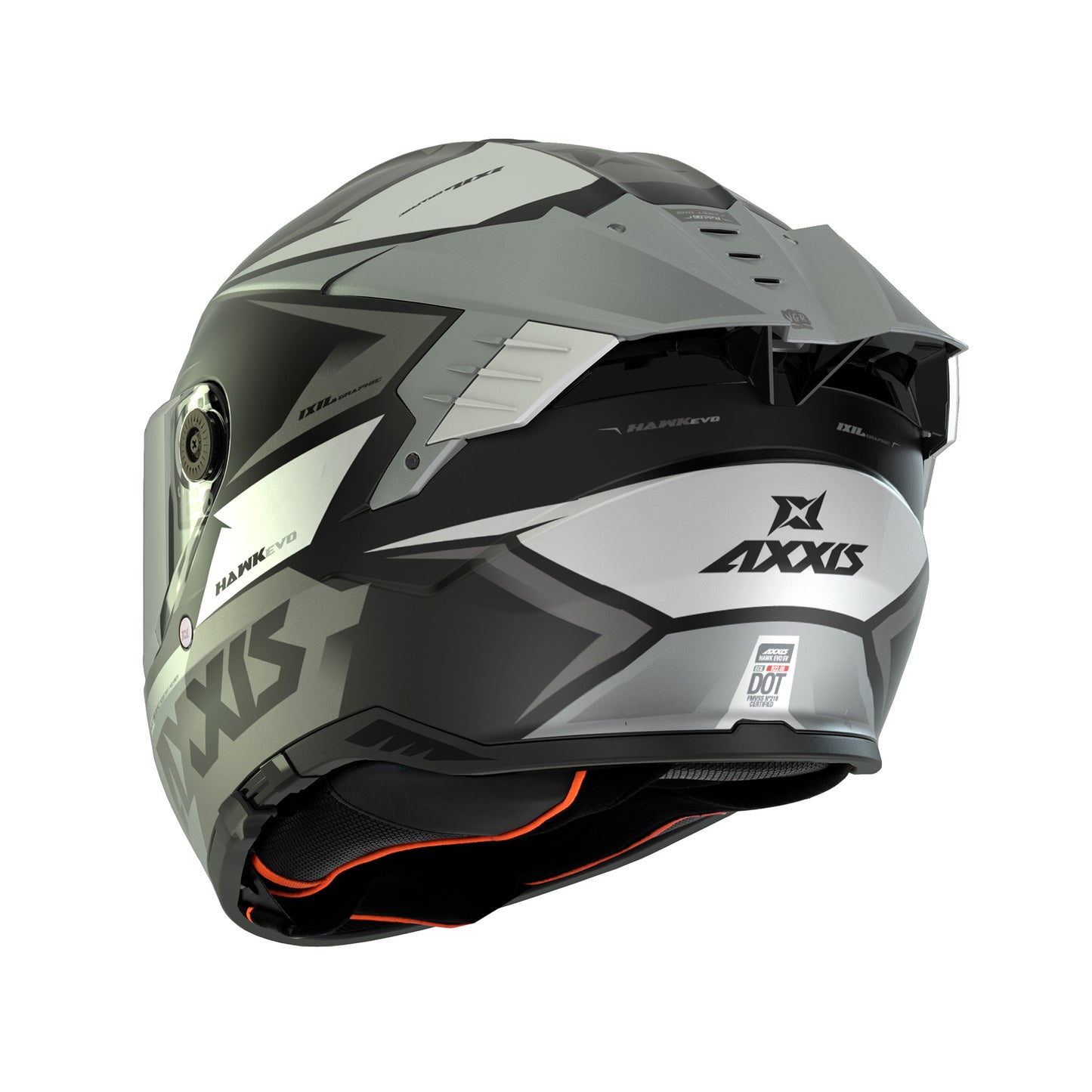 Axxis Hawk Evo SV Ixil A2 Matt Titanium XS 53-54cm Helmet