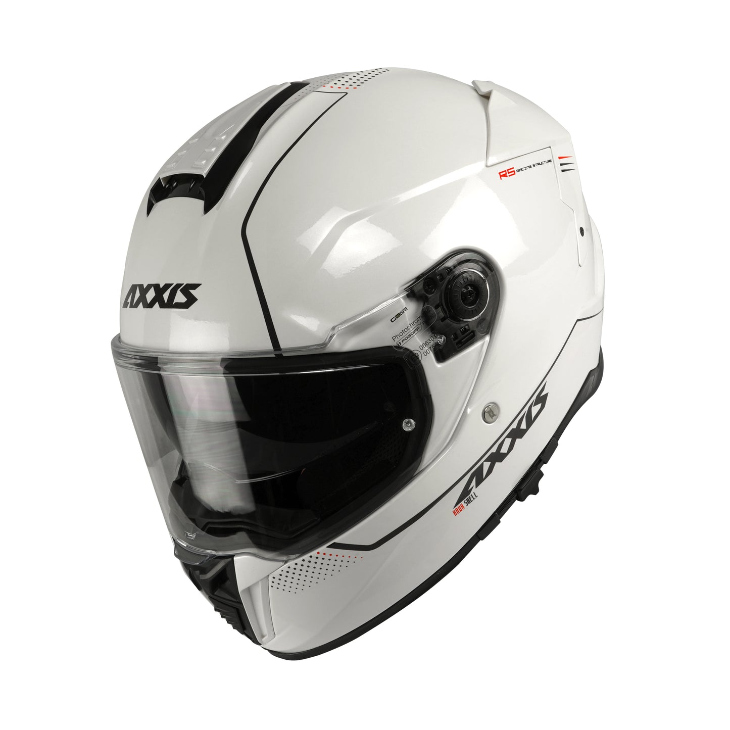 Axxis Hawk Evo SV Solid A0 Pearl Gloss White XXL 63-64cm Helmet