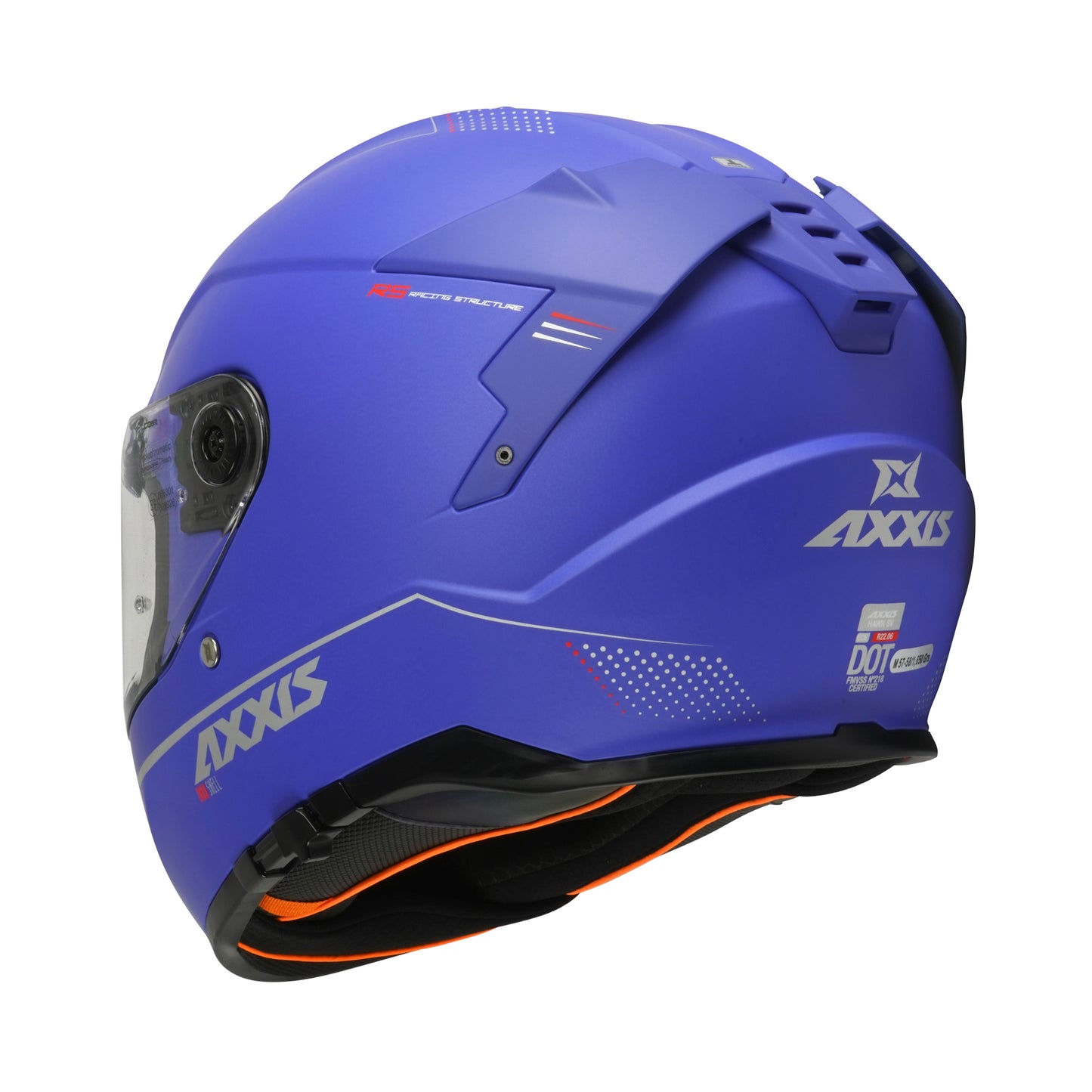 Axxis Hawk Evo SV Solid A7 Matt Blue XS 53-54cm Helmet