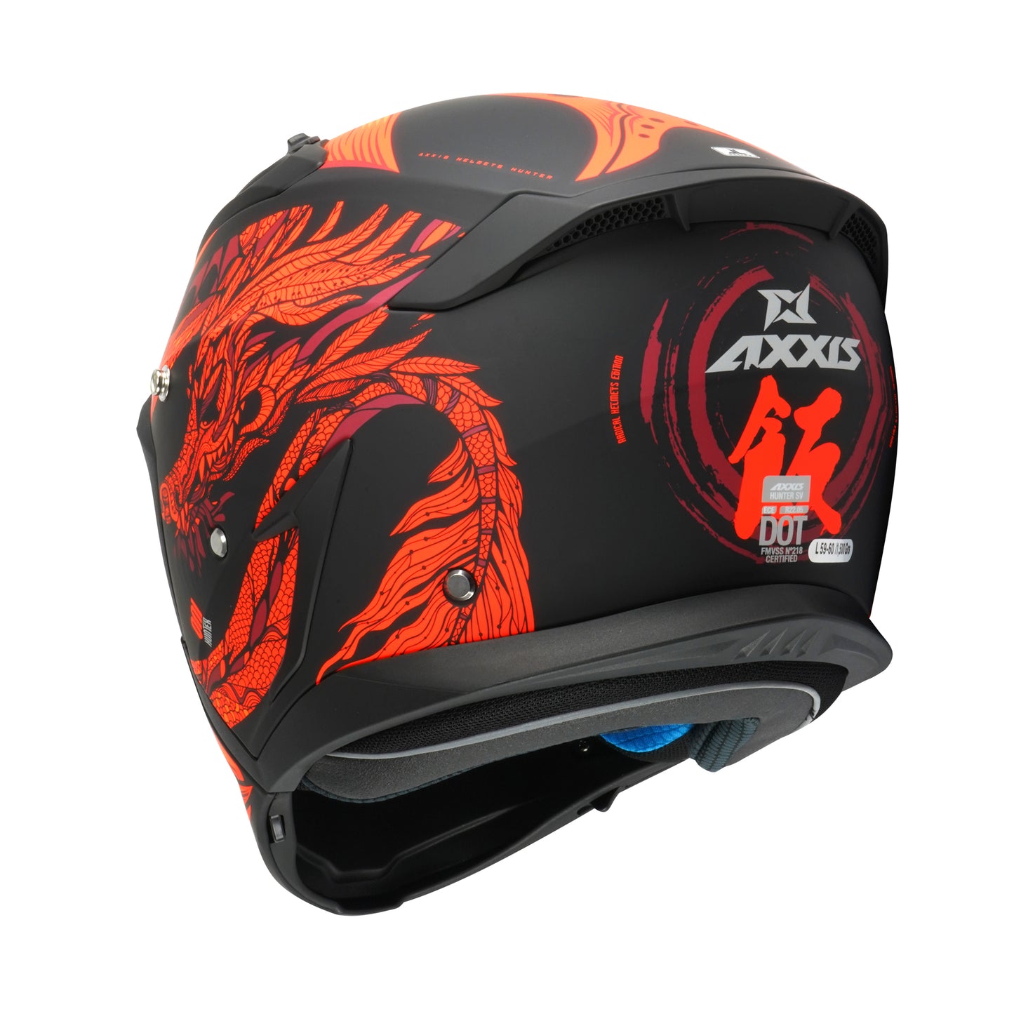 Axxis Hunter SV Oni B5 Matt Red M 57-58cm Helmet