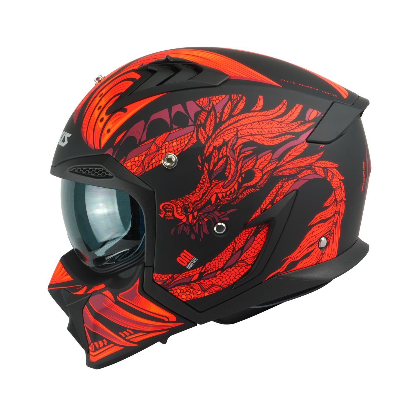 Axxis Hunter SV Oni B5 Matt Red M 57-58cm Helmet