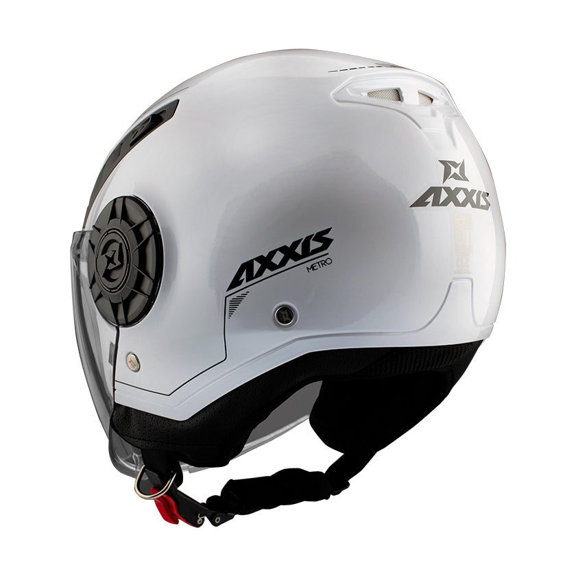 Axxis Metro Solid A0 Gloss Pearl White XS 53-54cm Helmet