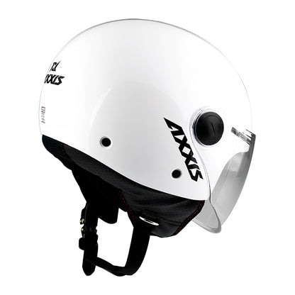 Axxis Square Solid A0 Gloss Pearl White XS 53-54cm Helmet