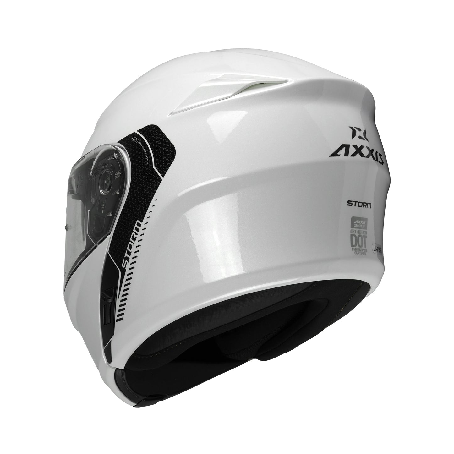 Axxis Storm SV Solid A0 Gloss Pearl White S 55-56cm Helmet