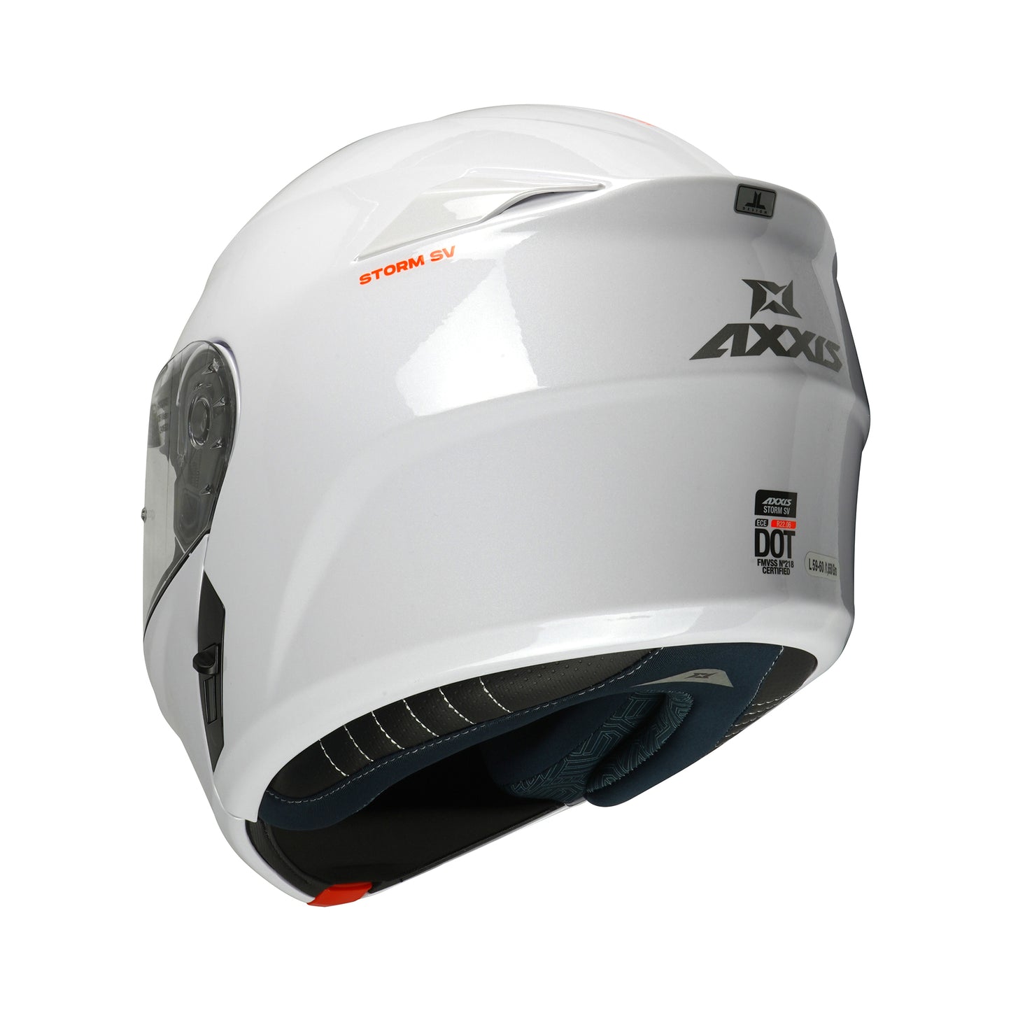 Axxis Storm SV A0 Gloss White XS 53-54cm Helmet 2206