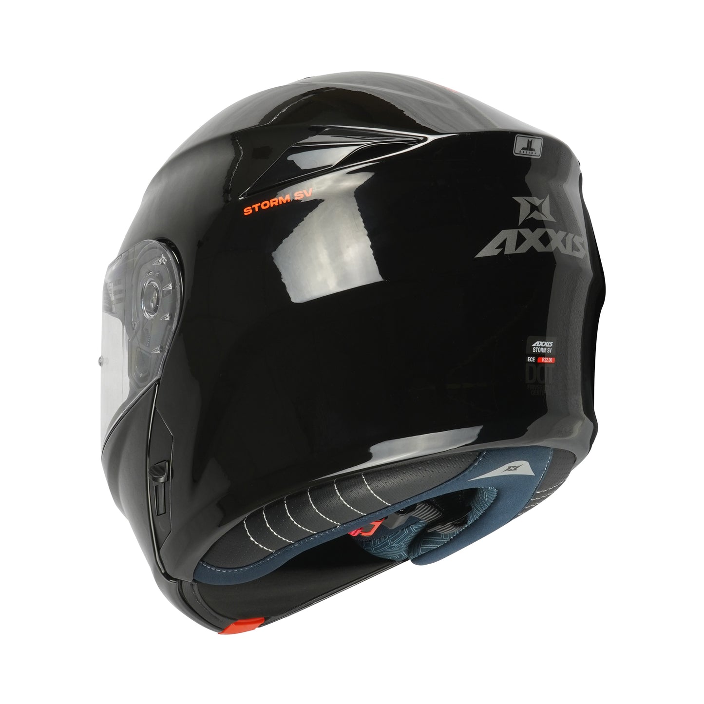 Axxis Storm SV A1 Gloss Black XS 53-54cm Helmet 2206