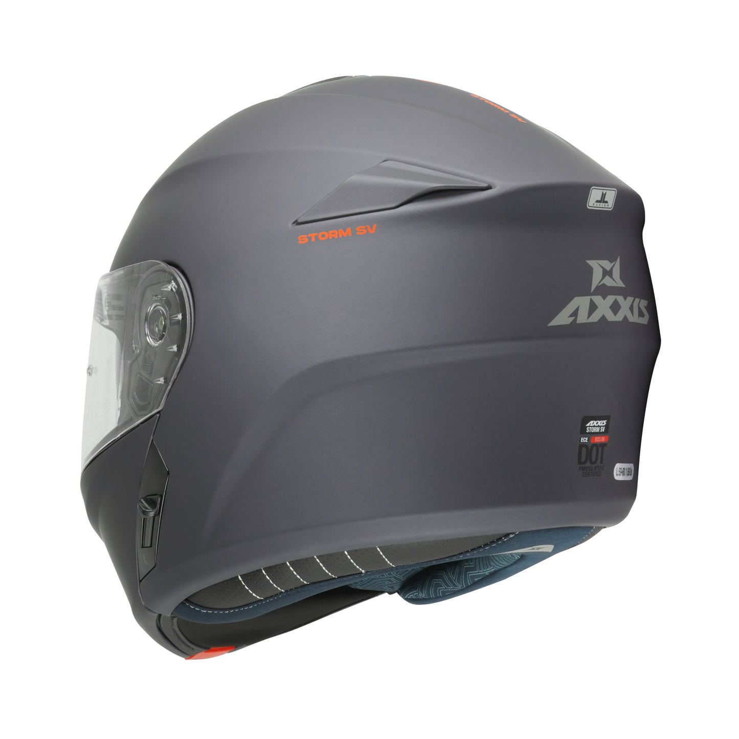 Axxis Storm SV Solid A2 Matt Titanium XS 53-54cm Helmet