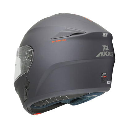 Axxis Storm SV Solid A2 Matt Titanium M 57-58cm Helmet 2206