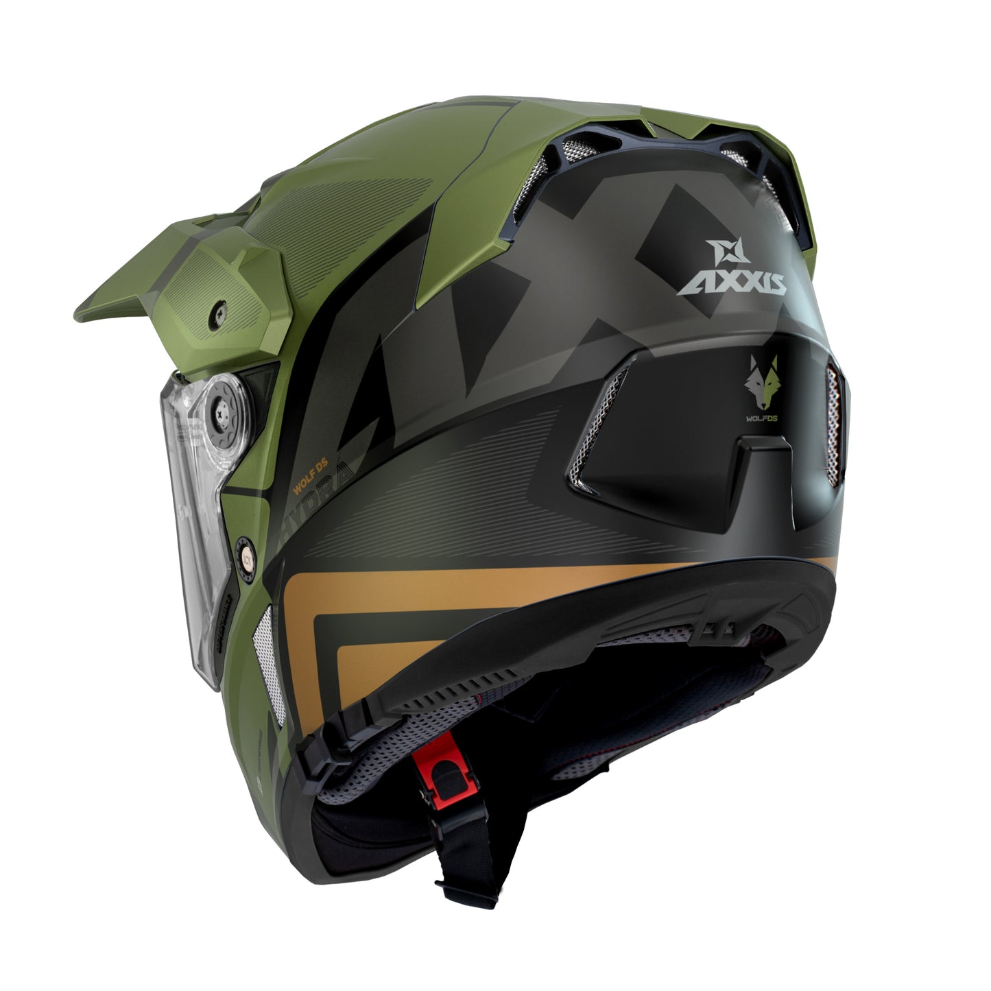 Axxis Wolf DS Hydra B6 Matt Green M 57-58cm Helmet