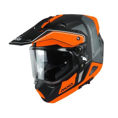 Axxis Wolf DS Roadrunner B4 Matt Orange XS 53-54cm Helmet