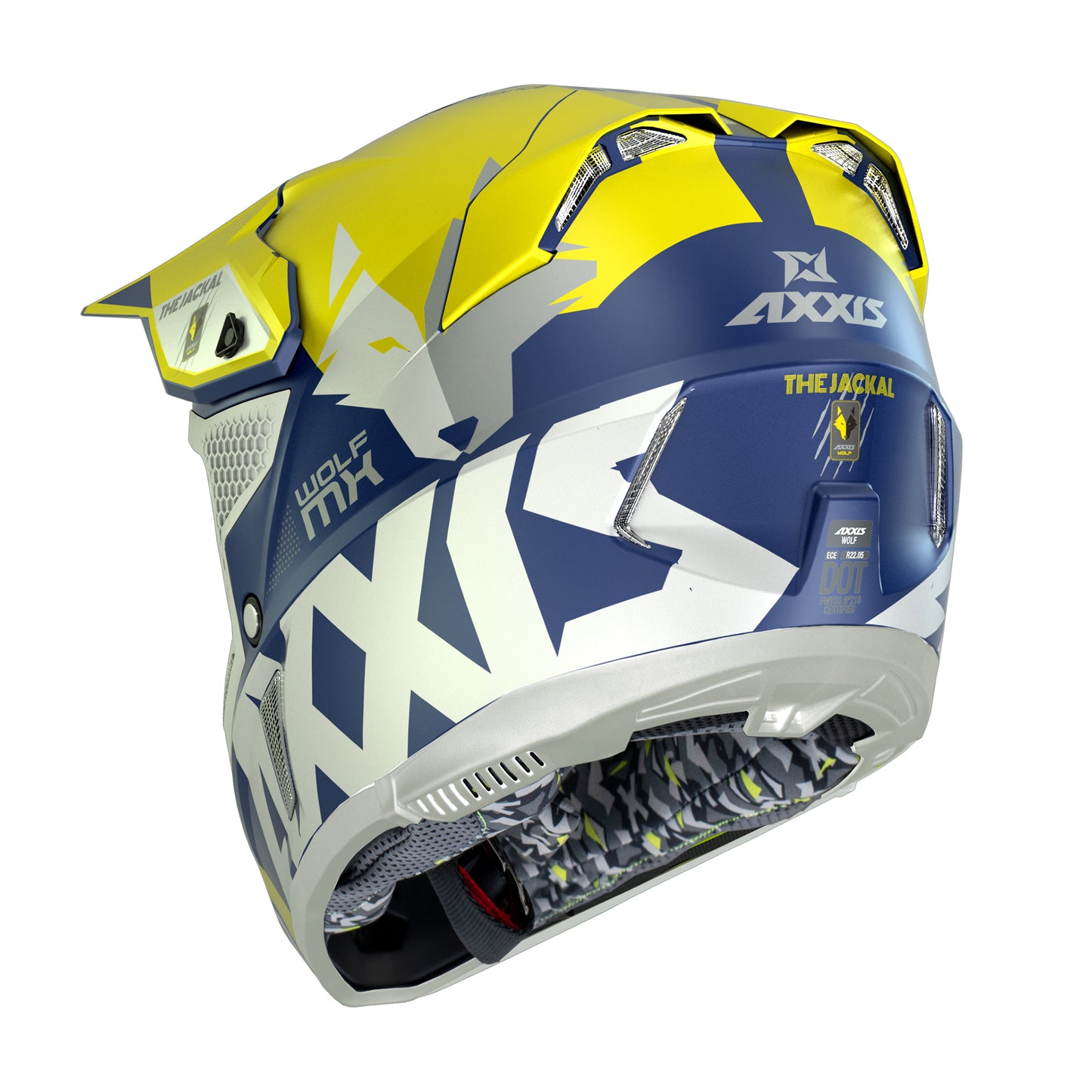 Axxis Wolf Jackal A3 Matt Yellow S 55-56cm Helmet