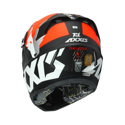 Axxis Wolf Jackal B14 Matt Blk Fluo Orange XS 53-54cm Helmet