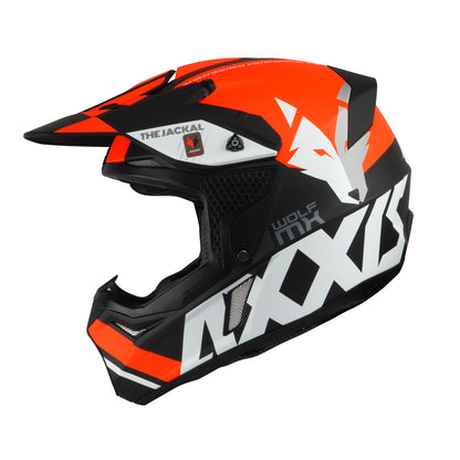 Axxis Wolf Jackal B14 Matt Blk Fluo Orange XS 53-54cm Helmet