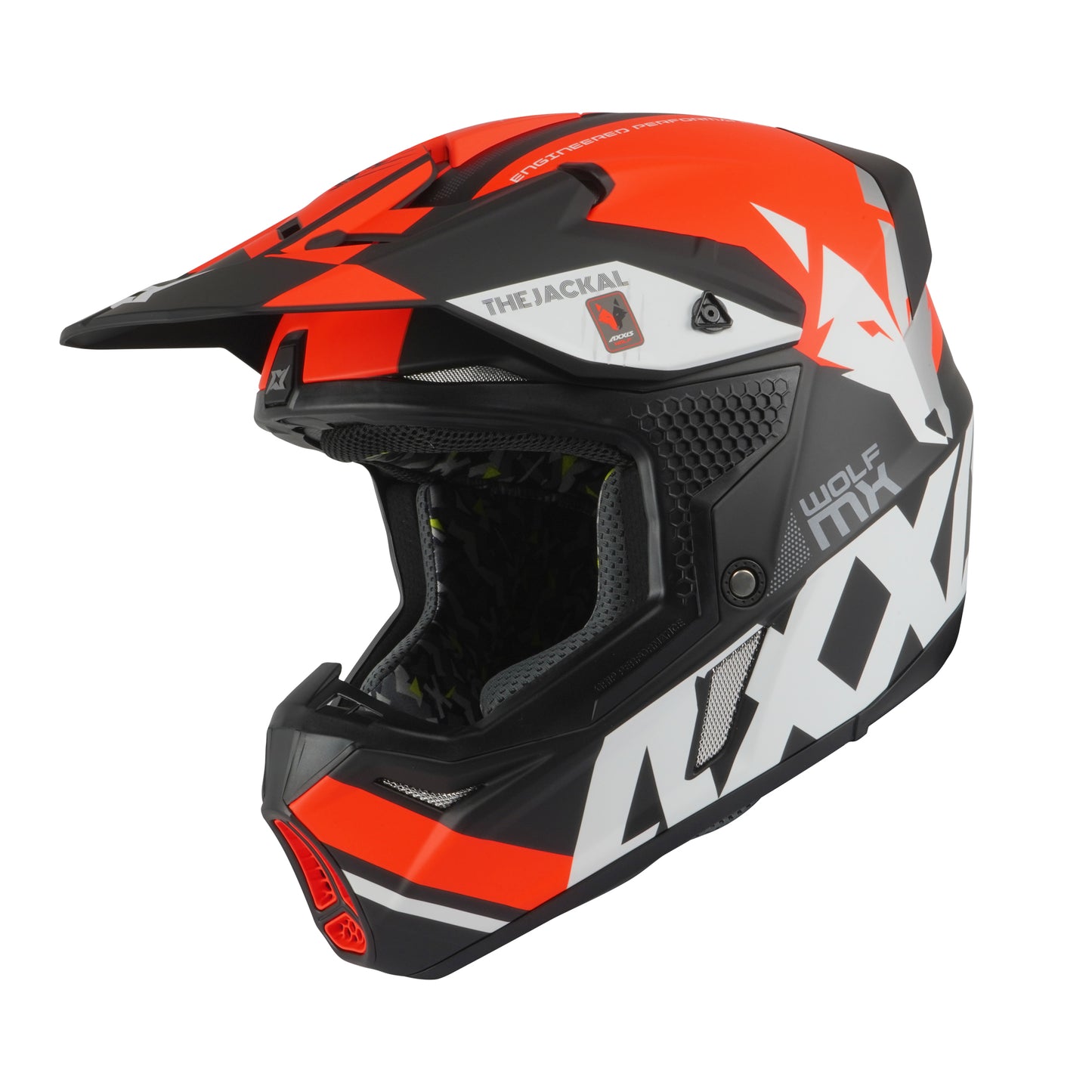 Axxis Wolf Jackal B14 Matt Blk Fluo Orange XL 61-62cm Helmet