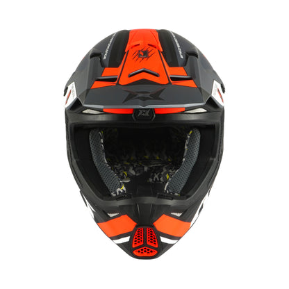 Axxis Wolf Jackal B4 Matt Grey Fluo Orange XS 53-54cm Helmet