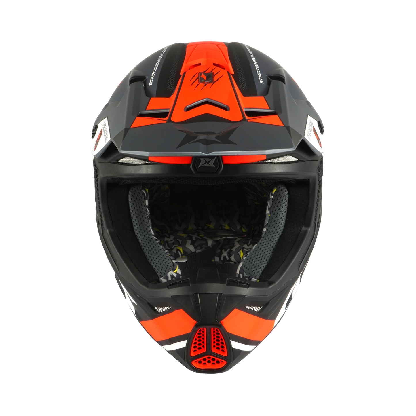 Axxis Wolf Jackal B4 Matt Grey Fluo Orange L 59-60cm Helmet