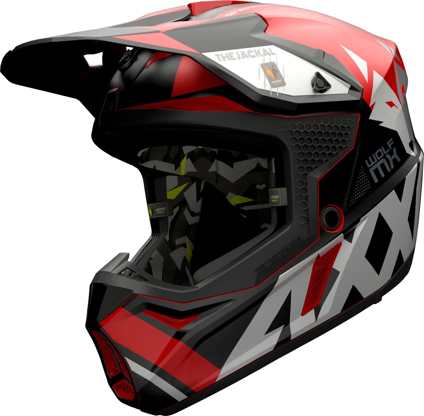 Axxis Wolf Jackal B5 Gloss Red XS 53-54cm Helmet