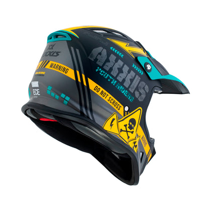 Axxis Wolverine B3 Matt Yellow MX Kids Y-S Helmet