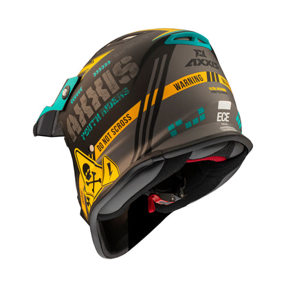 Axxis Wolverine B3 Matt Yellow MX Kids Y-S Helmet