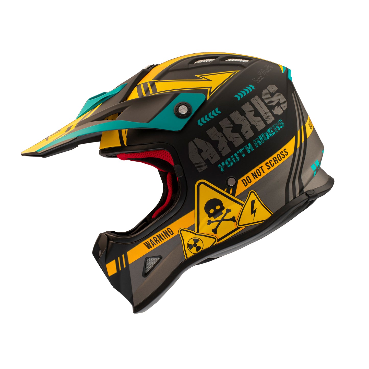 Axxis Wolverine B3 Matt Yellow MX Kids Y-S Helmet