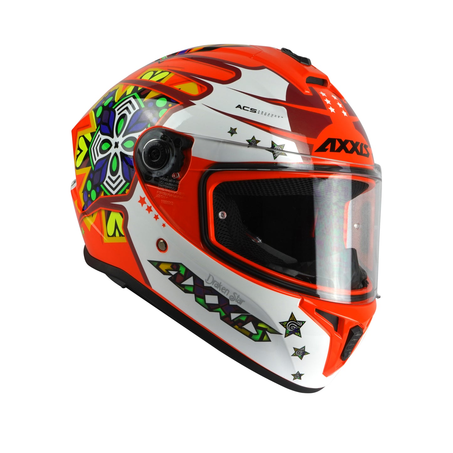 Axxis Draken S Star C5 Gloss Fluor Red L 59-60cm