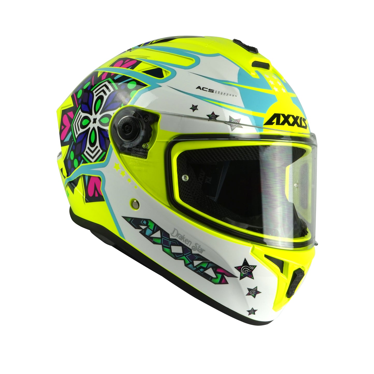 Axxis Draken S Star C3 Gloss Fluor Yellow M 57-58cm