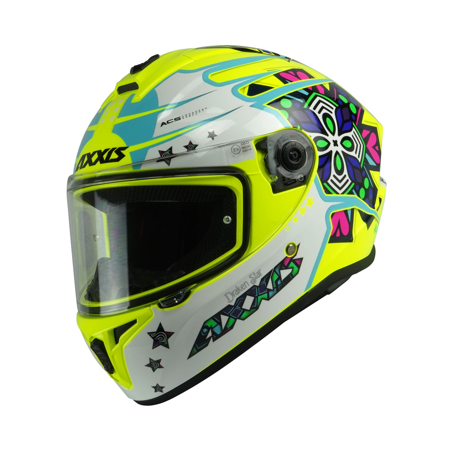 Axxis Draken S Star C3 Gloss Fluor Yellow XXL 63-64cm