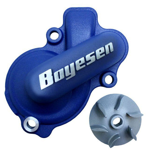 BOYESEN WATER PUMP COVER BLUE 2024 KAWASAKI KX 450 F, BOYESEN WPK18DL SUPERCOOLER