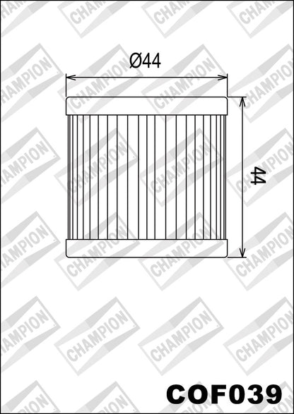 Champion Oil Filter COF039 (HF139)