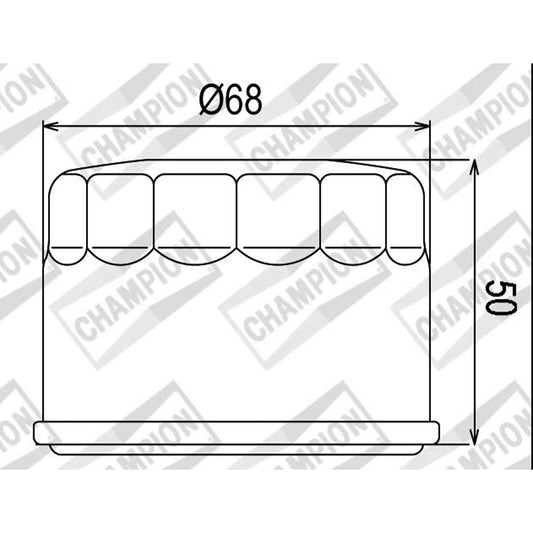 Champion Oil Filter COF047 (HF147)