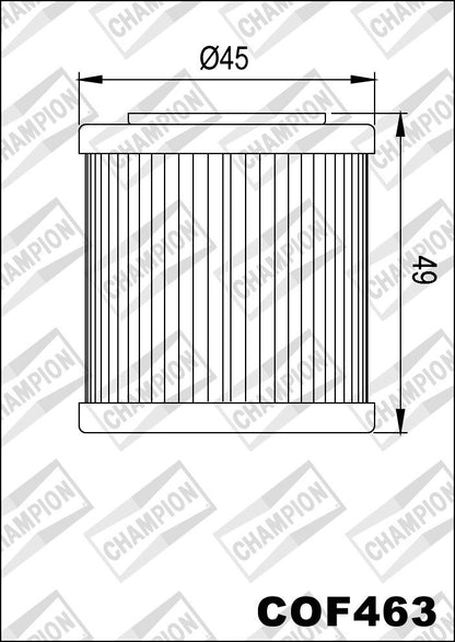 Champion Oil Filter COF463 (HF563)