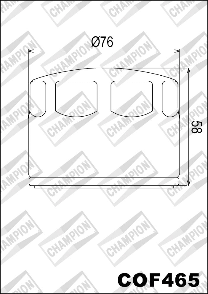 Champion Oil Filter COF465 (HF565)