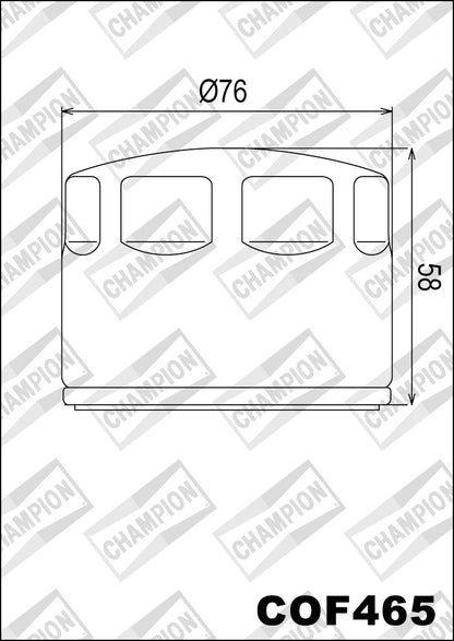 Champion Oil Filter COF465 (HF565)