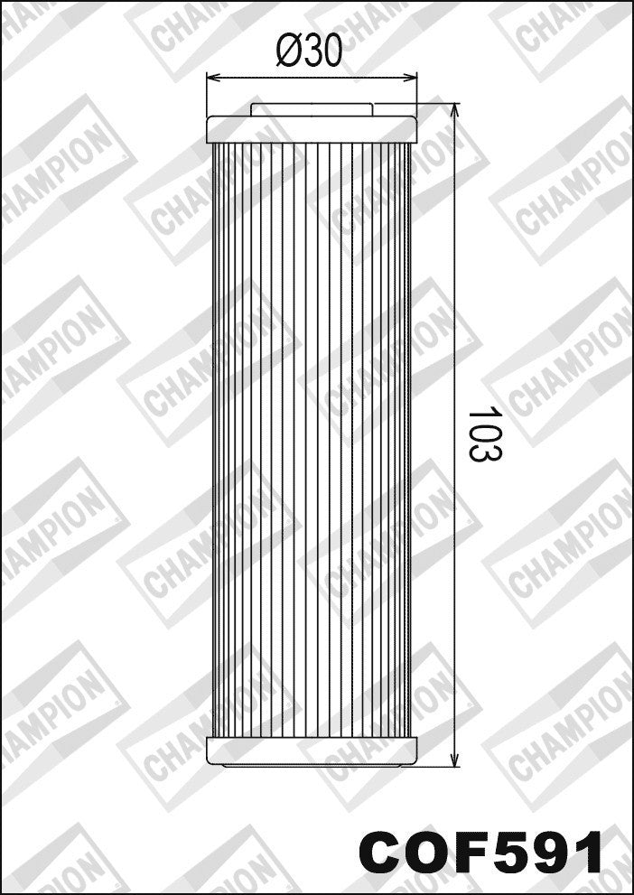 Champion Oil Filter COF591 (HF691)