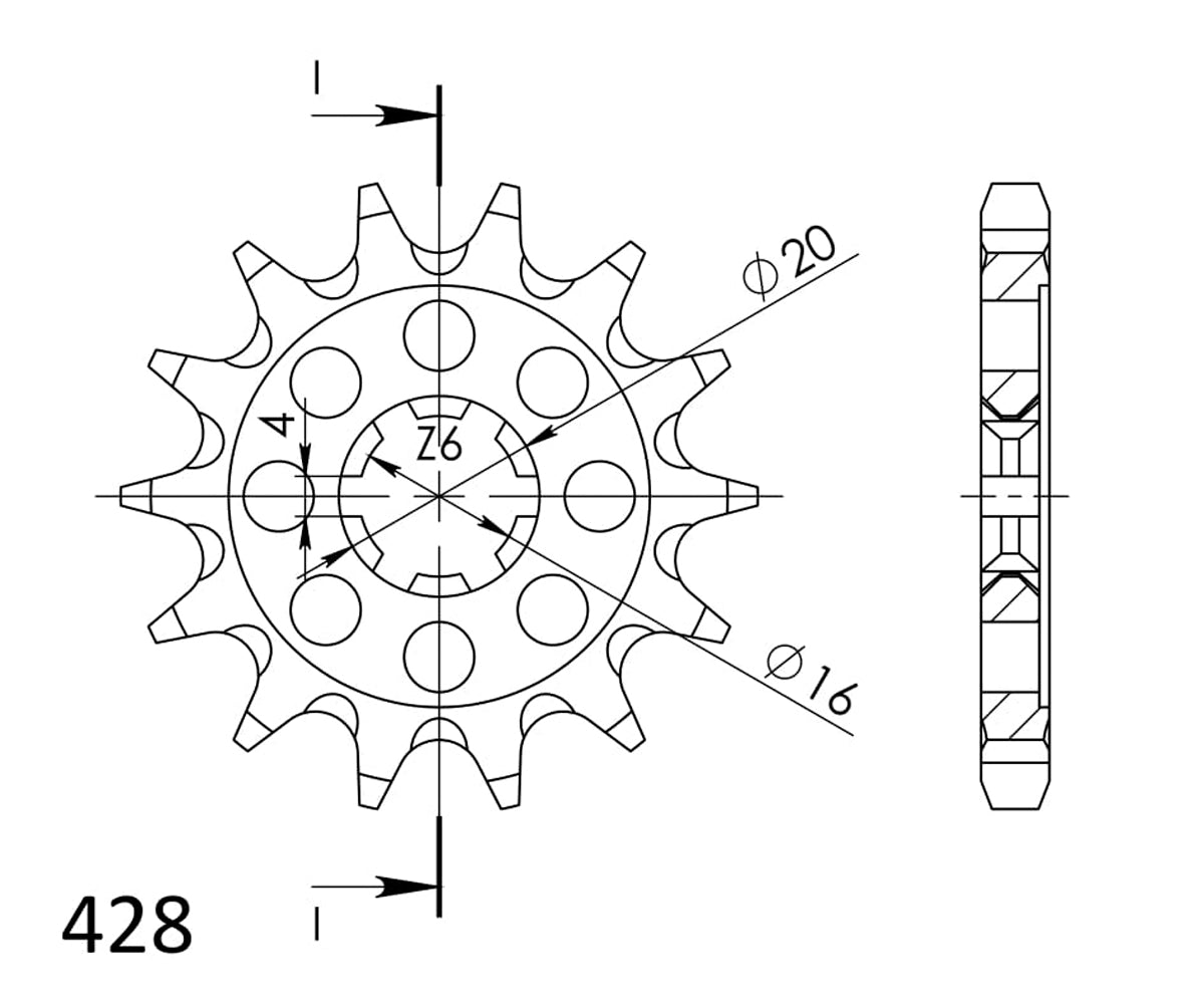 SuperSprox Front MX Grooved CST-555-13 (428 pich)