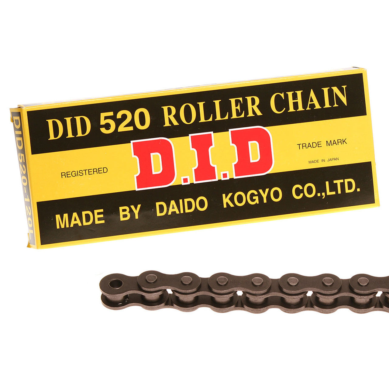 DID Chain 520 x 120 RJ Heavy Duty Black Chain for Honda, Kawasaki, KTM, Yamaha, Suzuki  125-450cc, from 91-23