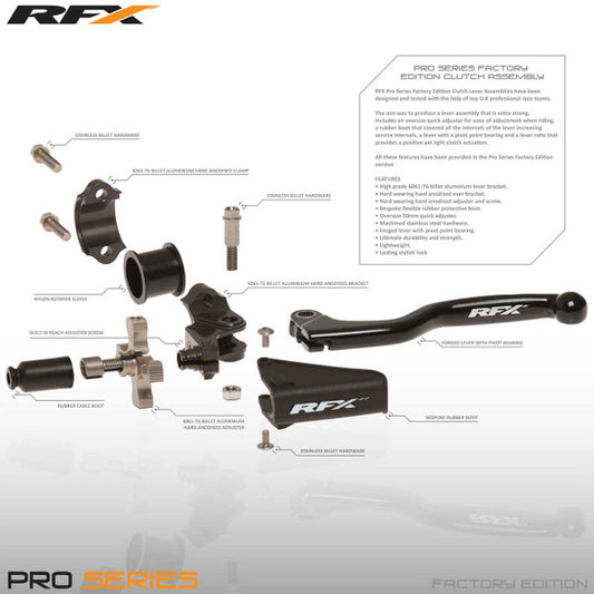 RFX Pro Clutch Assembly Replacement Bolt Set (4 Pieces) (Pivot Bolt and Nut + Bracket Bolts)