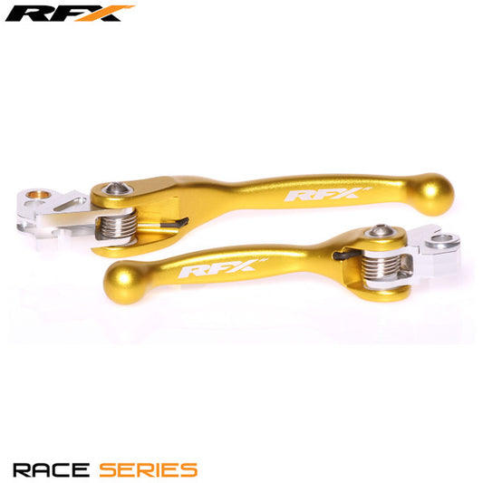 RFX Race Forged Flexible Lever Set (Yellow) Suzuki RM85 05-23 RM125/250 05-10 RMZ250/450 05-06