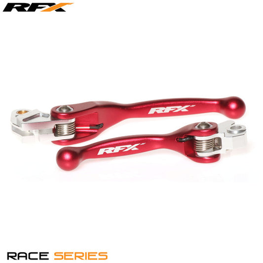 RFX Race Forged Flexible Lever Set (Red) Kaw KX65/85/100 00-23 KX125/250 00-08 RMZ250/450 07-23