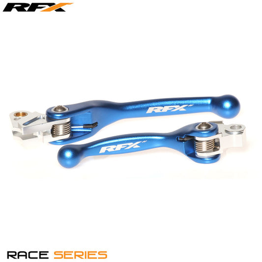 RFX Race Forged Flexible Lever Set (Blue) Yamaha YZ125/250 08-14 YZF250 07-08 YZF450 08 KXF250 13-20