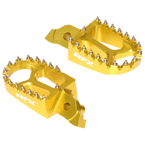 RFX Pro Footrests (Yellow) Suzuki RMZ250 07-09 RMZ450 05-07