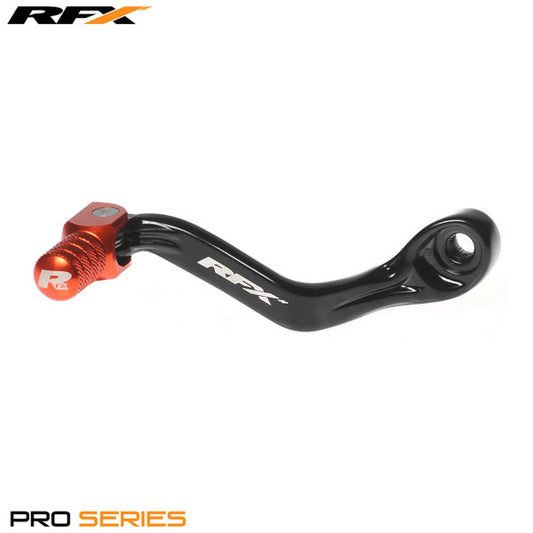 RFX Pro Series Flex+ Gear Lever (Hard Anodised Black/Orange) KTM SX65 09-21