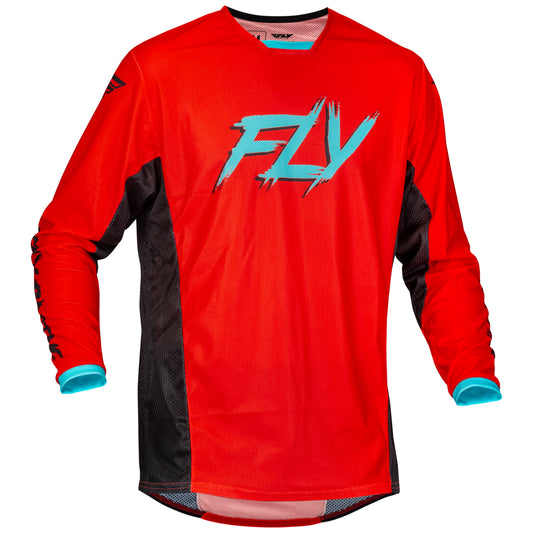 Fly Racing 2023.5 Kinetic Mesh Rave Adult Jersey (Red/Black/Mint)