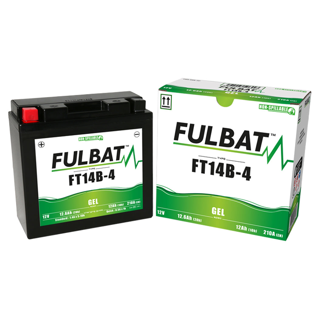 Fulbat FT14B-4 (FT14B-BS) (WC) Gel Factory Activated Battery