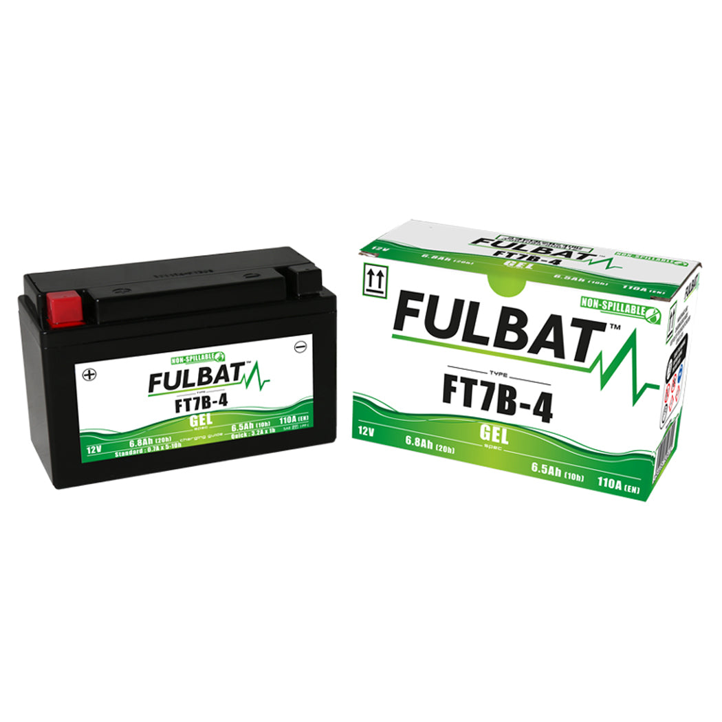 Fulbat FT7B-4 (FT7B-BS) (WC) Gel Factory Activated Battery