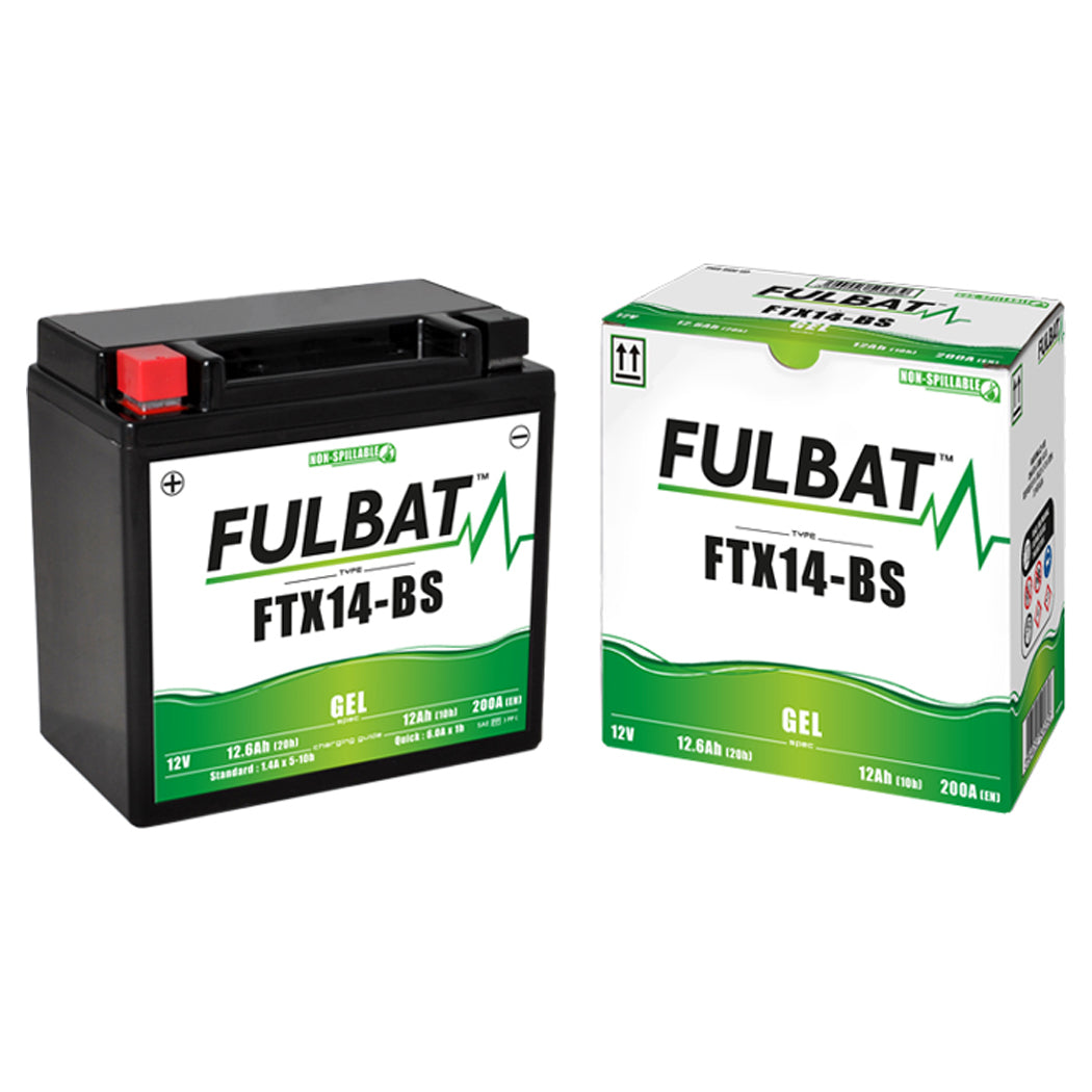 Fulbat FTX14-BS (WC) Gel Factory Activated Battery